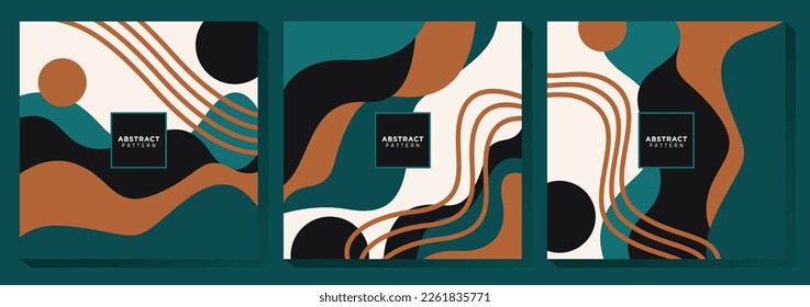 Abstract Modern Green Pattern Background