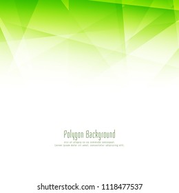 Abstract modern green polygon design background vector