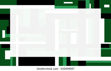 Abstract and modern green squares background frame EPS 10