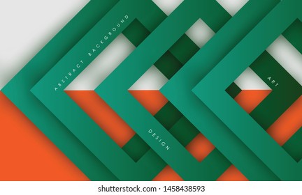 Abstract modern green triangle digital - Vector Background.