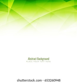 Abstract modern green wave background