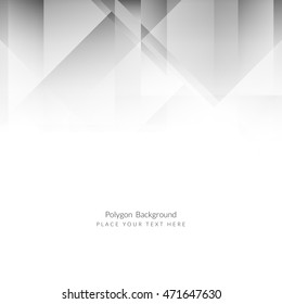 Abstract modern grey color polygon background design

