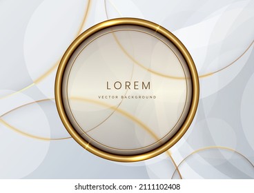 Abstract modern grey gradient waves overlap background with copy space for text. Minimal concept. Vector illustration