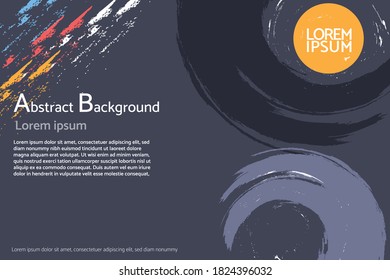 abstract modern grunge brush background colorful illustration vector