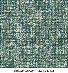 Abstract modern grunge geometric textured pattern. Dark and light green chaotic texture background.