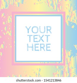 Abstract modern grungy geometric texture background with framed copy space