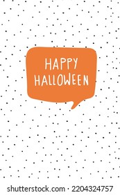 Un fondo abstracto y moderno con texto. Feliz saludo de Halloween para el fondo de pantalla de publicidad en medios sociales