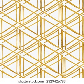 Resumen moderno 
línea geométrica dibujada a mano, triángulos de rayas diseño de patrones sin fisuras para pañuelo, alfombra, ropa, funda de edredón, baldosa, alfombra Maíz mosaico 