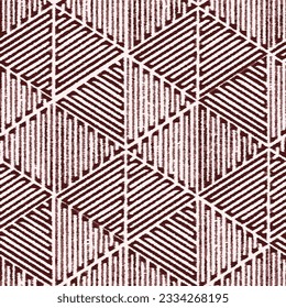 Abstract modern 
hand drawn geometric line, stripe triangles seamless pattern design for for scarf, rug, clothing, duvet cover, tile, carpet Mosaic  maze 