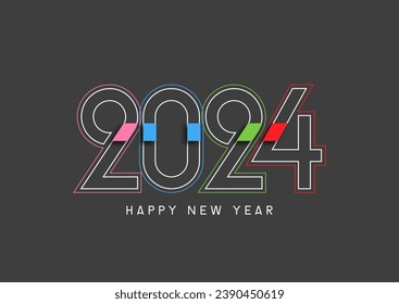 Abstract modern Happy New Year background design