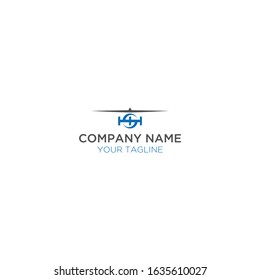 abstract modern helicopter logos and letters s