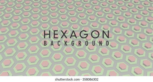Abstract Modern hexagon Background