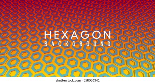 Abstract Modern hexagon Background