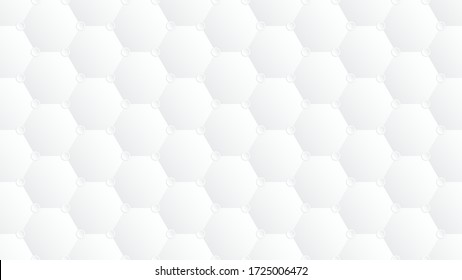 Resumen del fondo hexágono moderno. Textura geométrica de miel blanca y gris. Ilustración del vector 