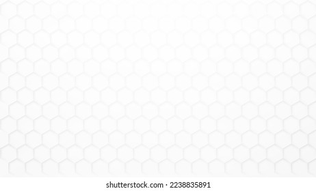 Abstrakter, moderner sechseckiger Hintergrund, weiße und graue geometrische Struktur