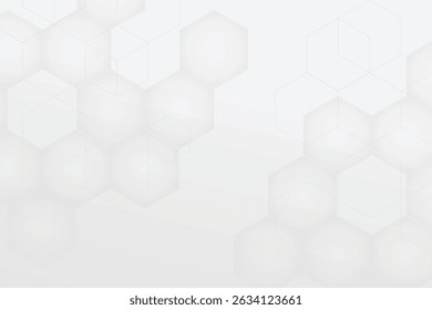 Abstracte moderne zeshoekige achtergrond. Witte en grijze honing geometrische textuur. Illustratie van vectorkunst