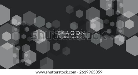 Abstract modern hexagon background. White and gray honey pattern geometric texture