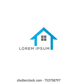 Abstract Modern House / Building Logo Design Vector Template