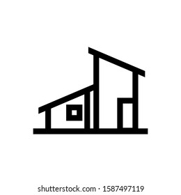 Abstract And Modern House Logo Vector. Home Icon. Roof Logos. Property Line Design