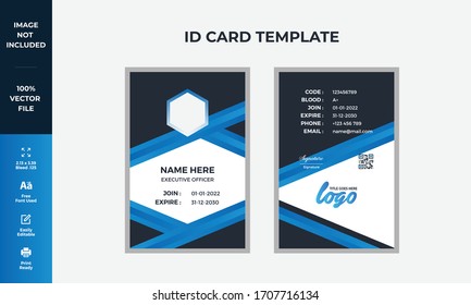 Abstrakt Modernes Design der ID-Karte. Corporate Identity Card Design