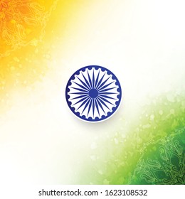 Abstract modern Indian flag theme tricolor background