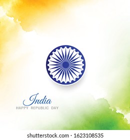 Abstract modern Indian flag theme tricolor background