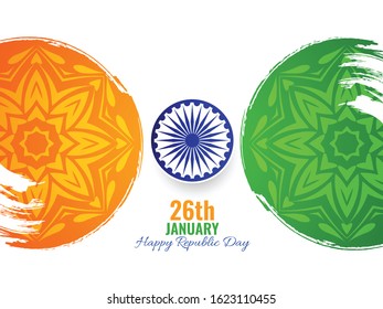 Abstract modern Indian flag theme decorative background