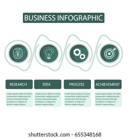 Abstract Modern infographics number options template. Vector illustration. Can be used for workflow layout, diagram, business step options, banner, web design.