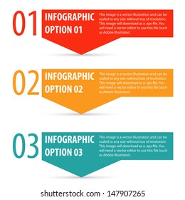 Abstract modern infographics options banner. Vector illustration.