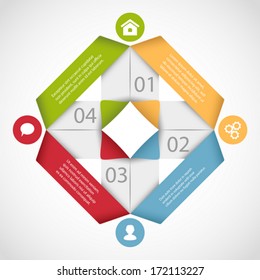 Abstract modern infographics template