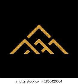 abstract modern initial letter m logo