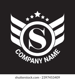 Abstract modern initial letter S logo concept