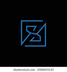 Abstractas concepto de logotipo de letra S inicial moderna