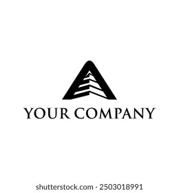 abstract and modern initial pyramid concept