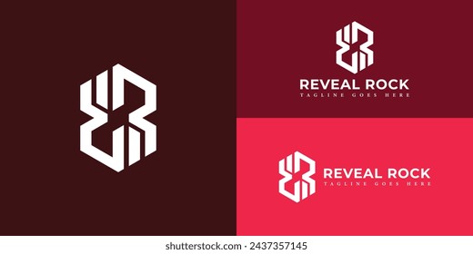 Abstract modern initial R or RR logo in white color isolated in multiple background colors. Abstract initial letter RR logo applied for the capital investment company logo design inspiration template