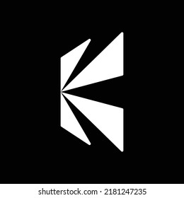 Abstract modern k logo design