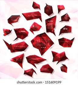 abstract  modern Label or bubble  with background/ vector for website, info-graphics, banner