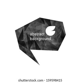 abstract modern Label or bubble with background