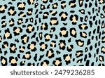 Abstract modern leopard seamless pattern. Animals trendy background. Color decorative vector stock illustration for print, card, postcard, fabric, textile. Modern ornament of stylized skin.