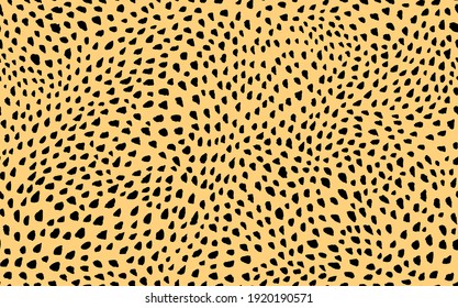 Abstract modern leopard seamless pattern. Animals trendy background. Beige and black decorative vector stock illustration for print, card, postcard, fabric, textile. Modern ornament of stylized skin.