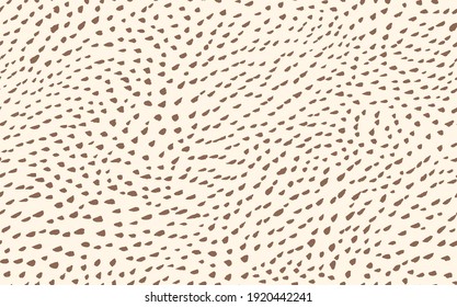 Abstract modern leopard seamless pattern. Animals trendy background. Beige decorative vector stock illustration for print, card, postcard, fabric, textile. Modern ornament of stylized skin.