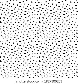 Abstract modern leopard seamless pattern. Animals trendy background. Black and white decorative vector illustration for print, card, postcard, fabric, textile. Modern ornament of stylized skin.