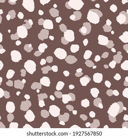 Abstract modern leopard seamless pattern. Animals trendy background. Beige decorative vector stock illustration for print, card, postcard, fabric, textile. Modern ornament of stylized skin.