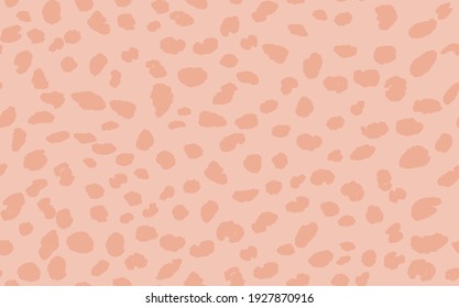 Abstract modern leopard seamless pattern. Animals trendy background. Orange decorative vector stock illustration for print, card, postcard, fabric, textile. Modern ornament of stylized skin.