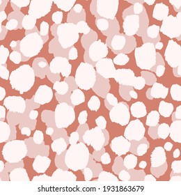 Abstract modern leopard seamless pattern. Animals trendy background. Beige decorative vector stock illustration for print, card, postcard, fabric, textile. Modern ornament of stylized skin.