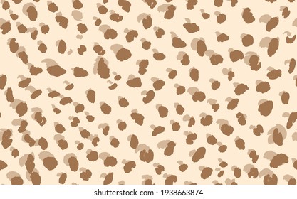 Abstract modern leopard seamless pattern. Animals trendy background. Beige decorative vector stock illustration for print, card, postcard, fabric, textile. Modern ornament of stylized skin.