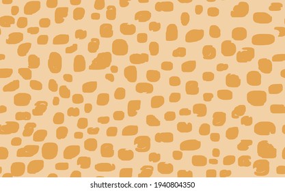 Abstract modern leopard seamless pattern. Animals trendy background. Beige decorative vector stock illustration for print, card, postcard, fabric, textile. Modern ornament of stylized skin.