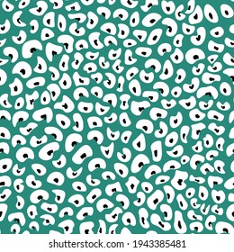 Abstract modern leopard seamless pattern. Animals trendy background. Beige and black decorative vector stock illustration for print, card, postcard, fabric, textile. Modern ornament of stylized skin.