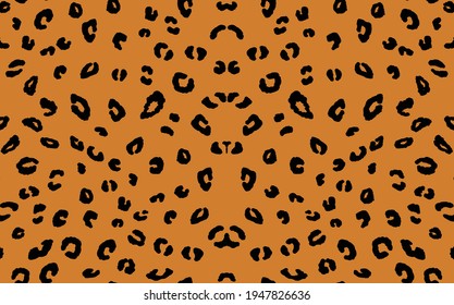 Abstract modern leopard seamless pattern. Animals trendy background. Blue and black decorative vector stock illustration for print, card, postcard, fabric, textile. Modern ornament of stylized skin.