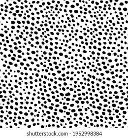 Abstract modern leopard seamless pattern. Animals trendy background. Black and white decorative vector illustration for print, card, postcard, fabric, textile. Modern ornament of stylized skin.